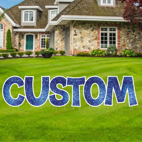 Custom Yard Letters | KG The Last Time | Sparkle Fill - Image 4