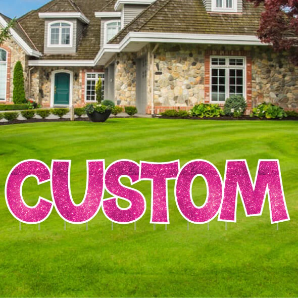 Custom Yard Letters | KG The Last Time | Sparkle Fill - Image 9