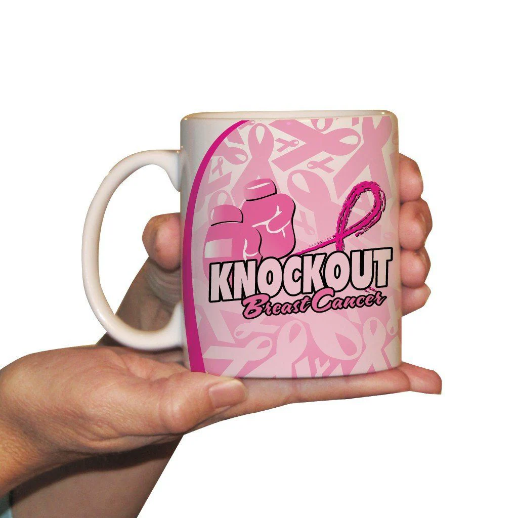 Knock Out Breast Cancer Coffee Mug - Image 3