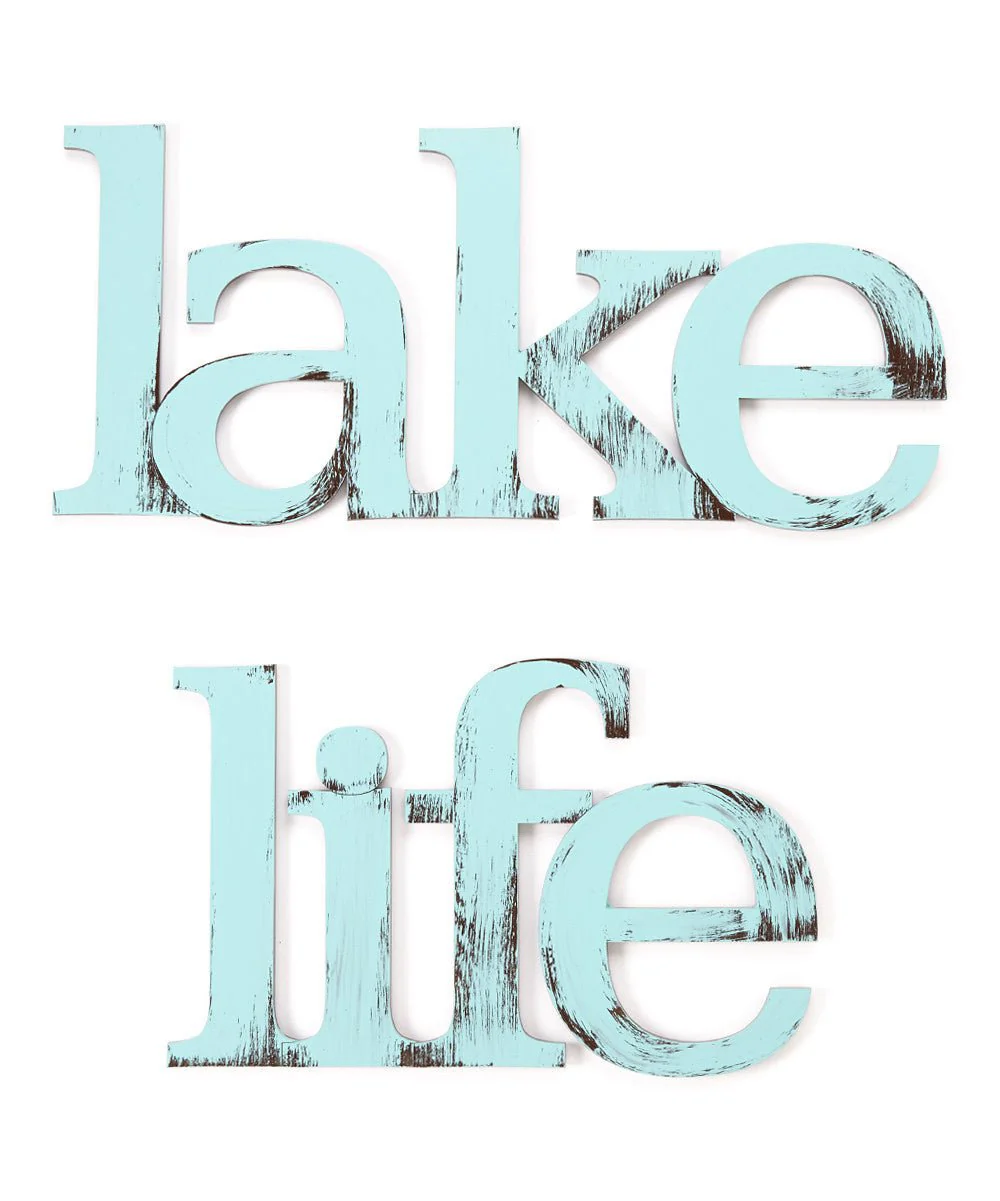 Lake Life Hand Painted Wall Decor - Image 2