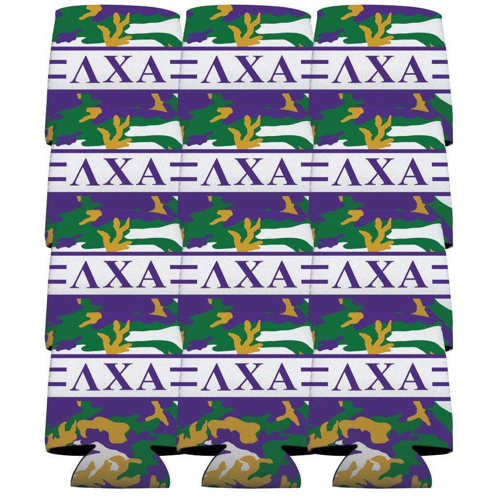 Lambda Chi Alpha Camo Can Cooler Set - Image 2