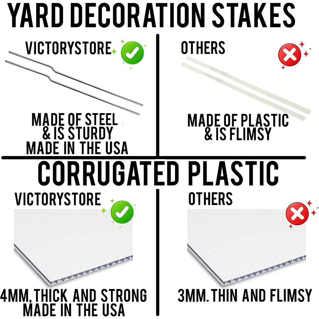 Oversized Back To School Yard Sign - 7 pc set - Image 4