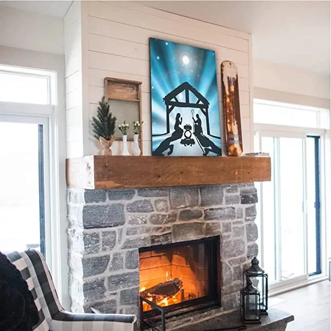 Large Nativity Canvas 'Manger' | 24" x 36" - Image 2