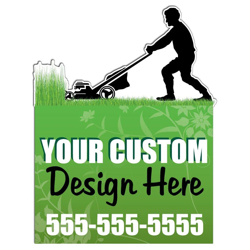 Lawn Mower Over-the-top Yard Sign | Includes F11 Frame - Image 2