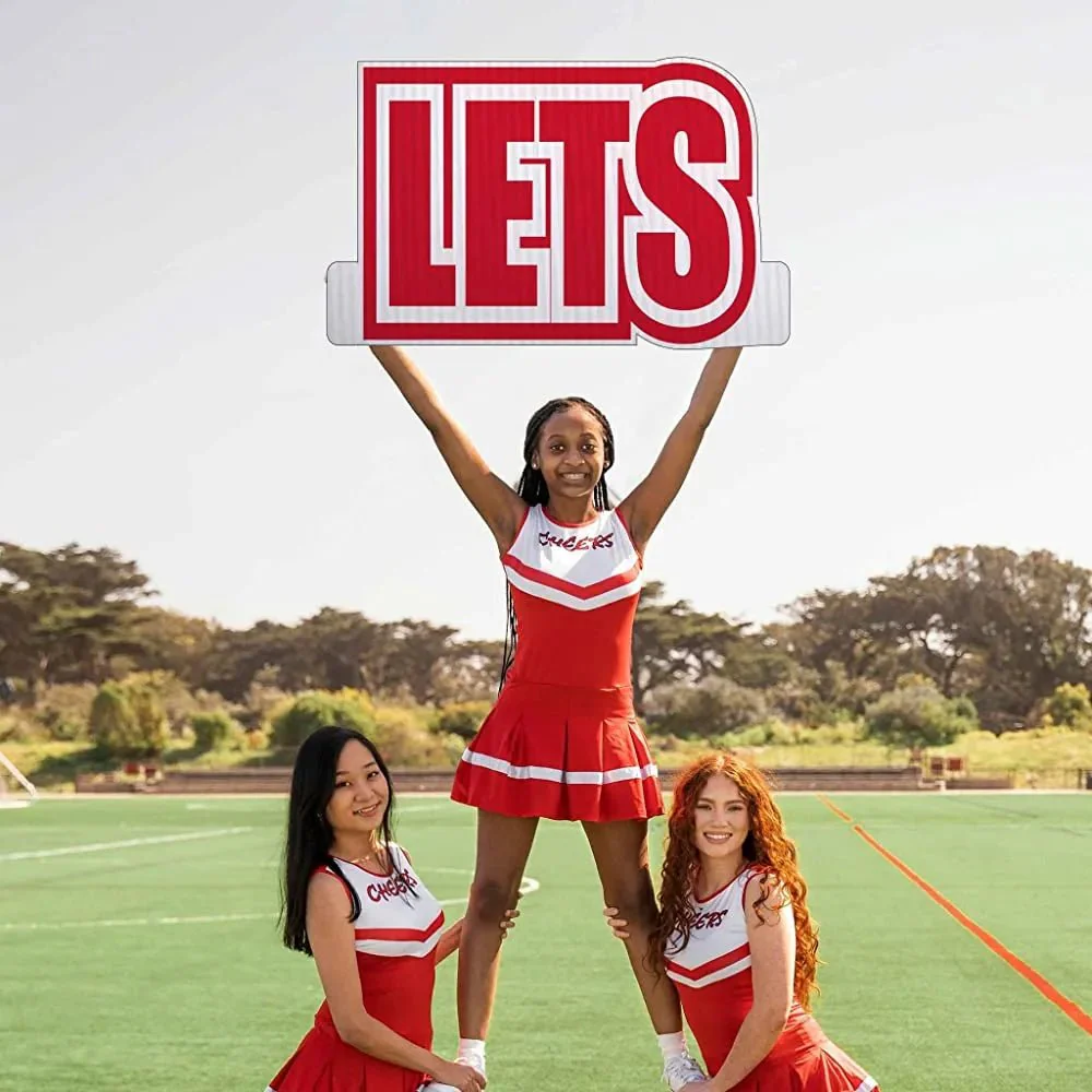 Let's Get Loud' Cheerleader Cut Out Words- 18" Tall - Image 8
