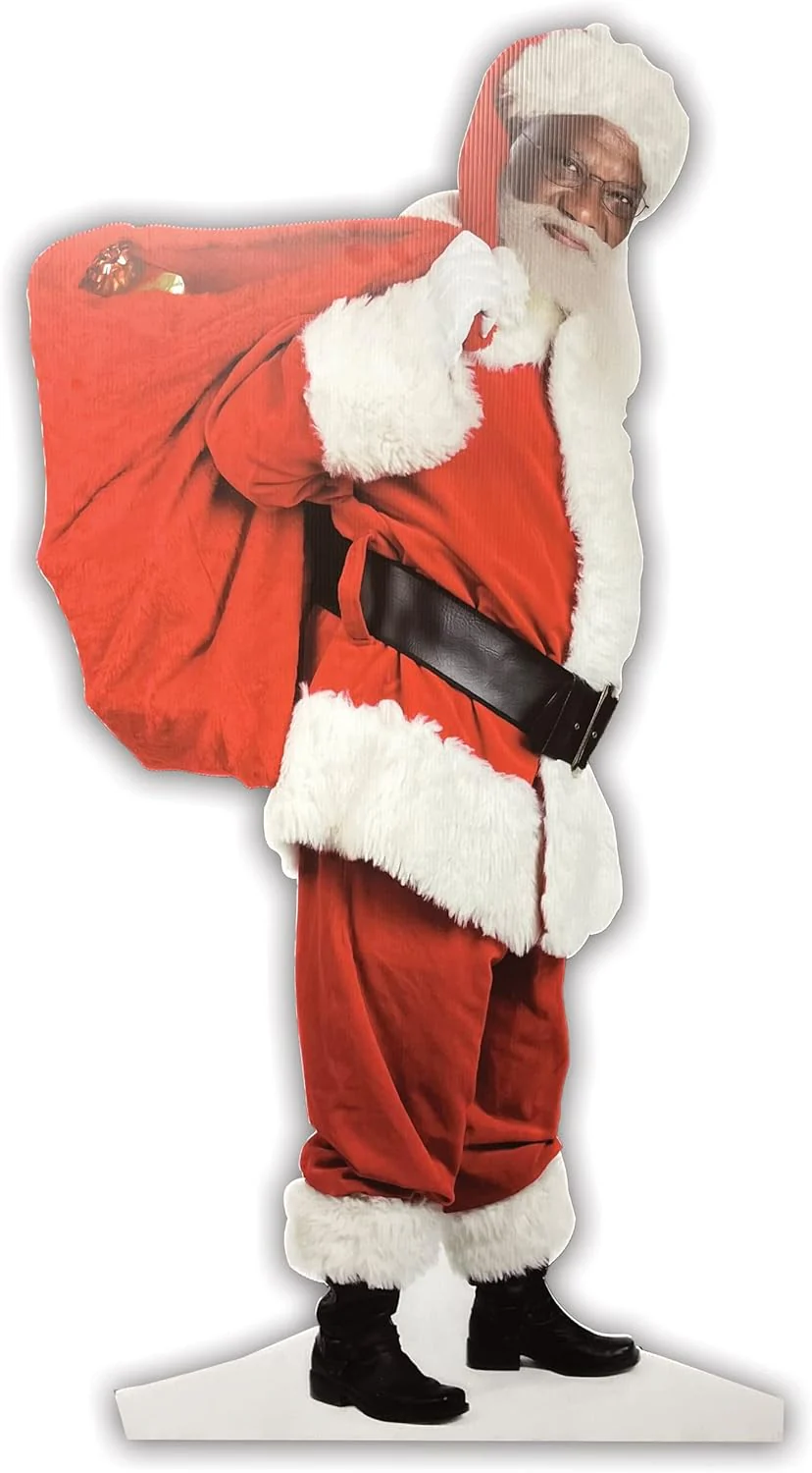 5' 7" Life Size Santa Cutout Yard Card - Image 6