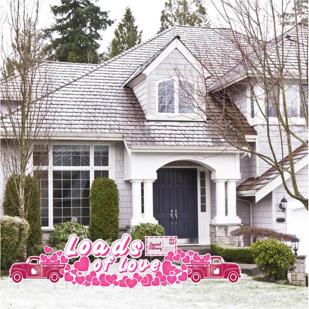 Loads of Love Valentine's Day Yard Card 16 pc Set - Image 2