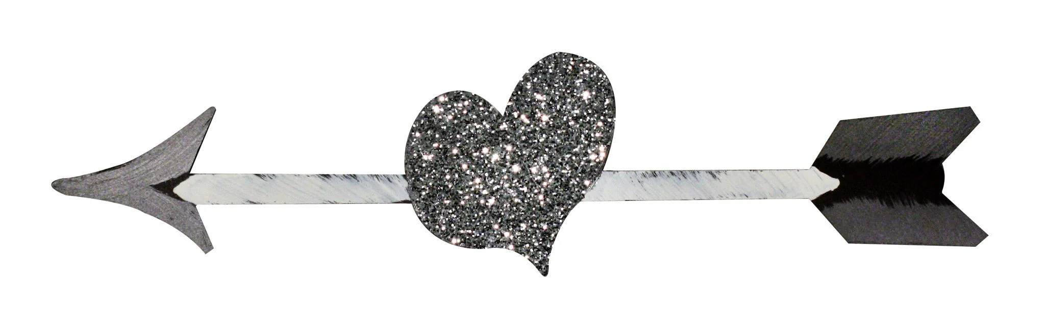 Hand Painted Arrow with Heart Wall Art - Image 2