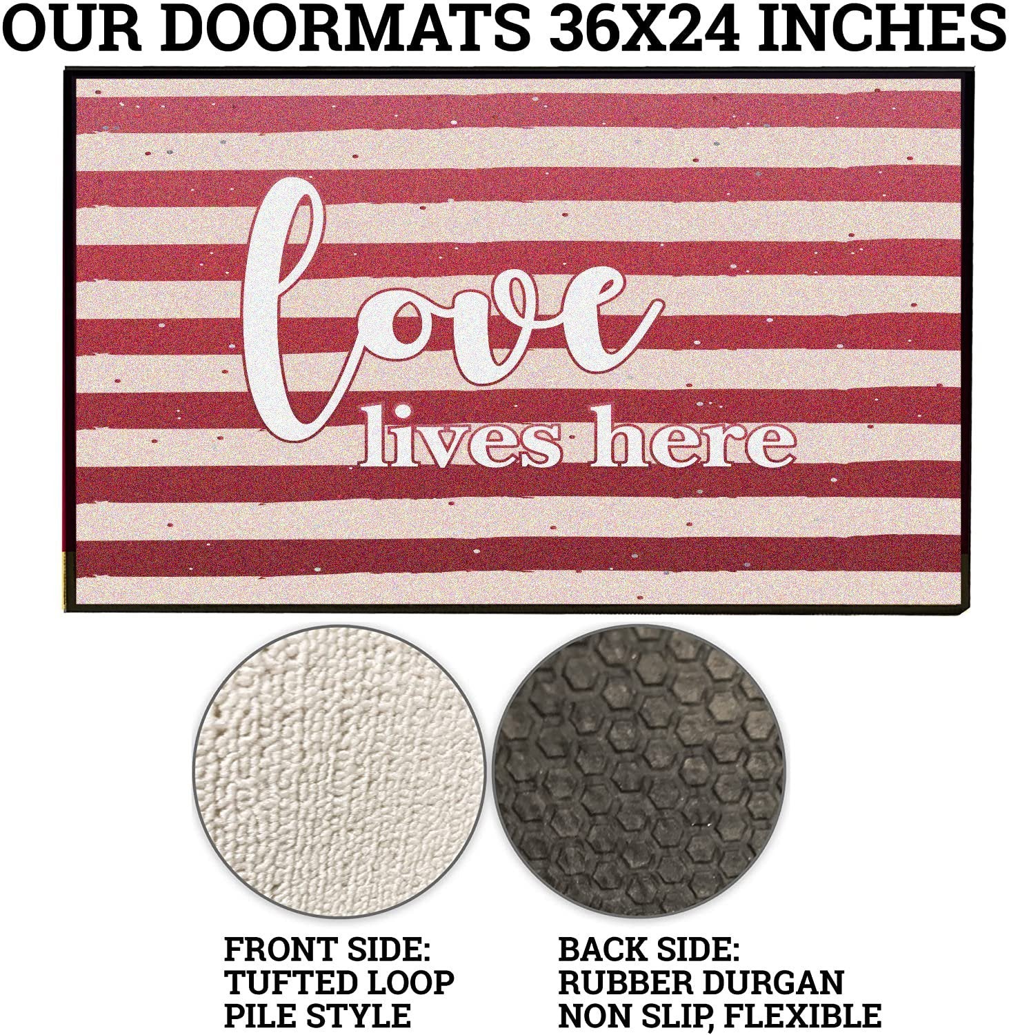 Love Lives Here Doormat - Image 3