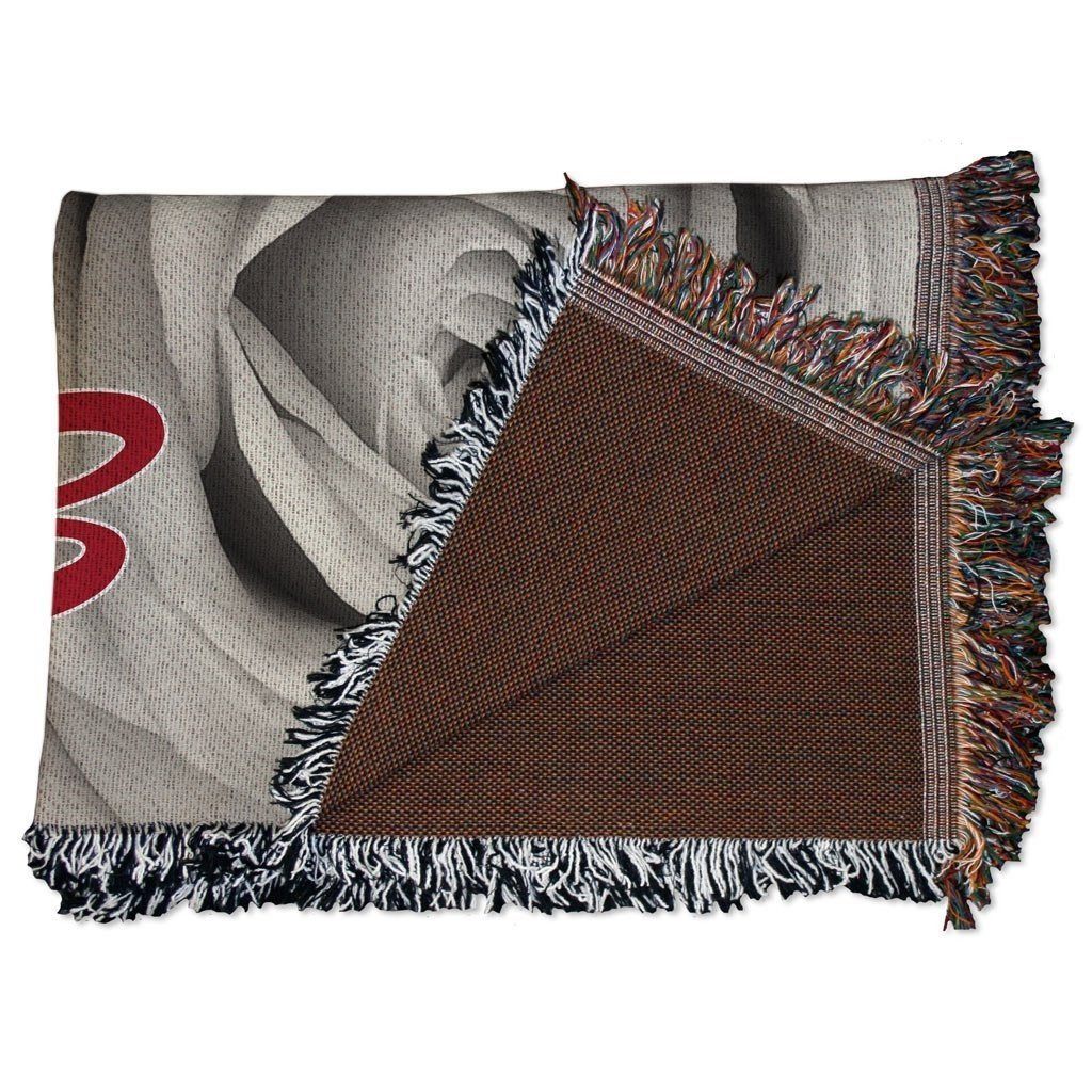 Love Story Wedding Woven Blanket - Image 3