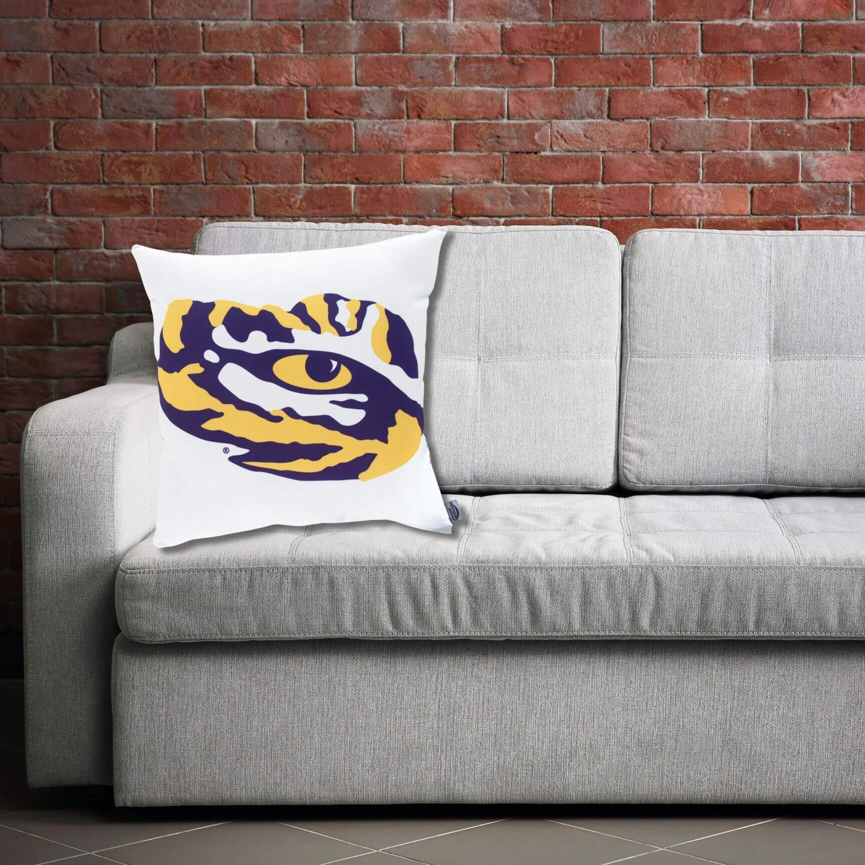 LSU Tigers Mascot Throw Pillow Cover - Image 2