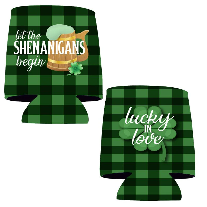 Lucky in Love Irish Bachelorette Party Can Coolers Pack - Image 2