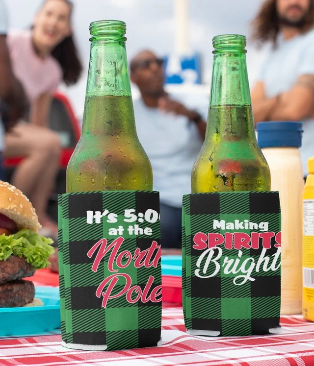 Making Spirits Bright Holiday Can Coolers Pack