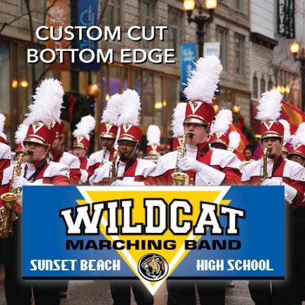 Custom Design and Shape Marching Band Banner