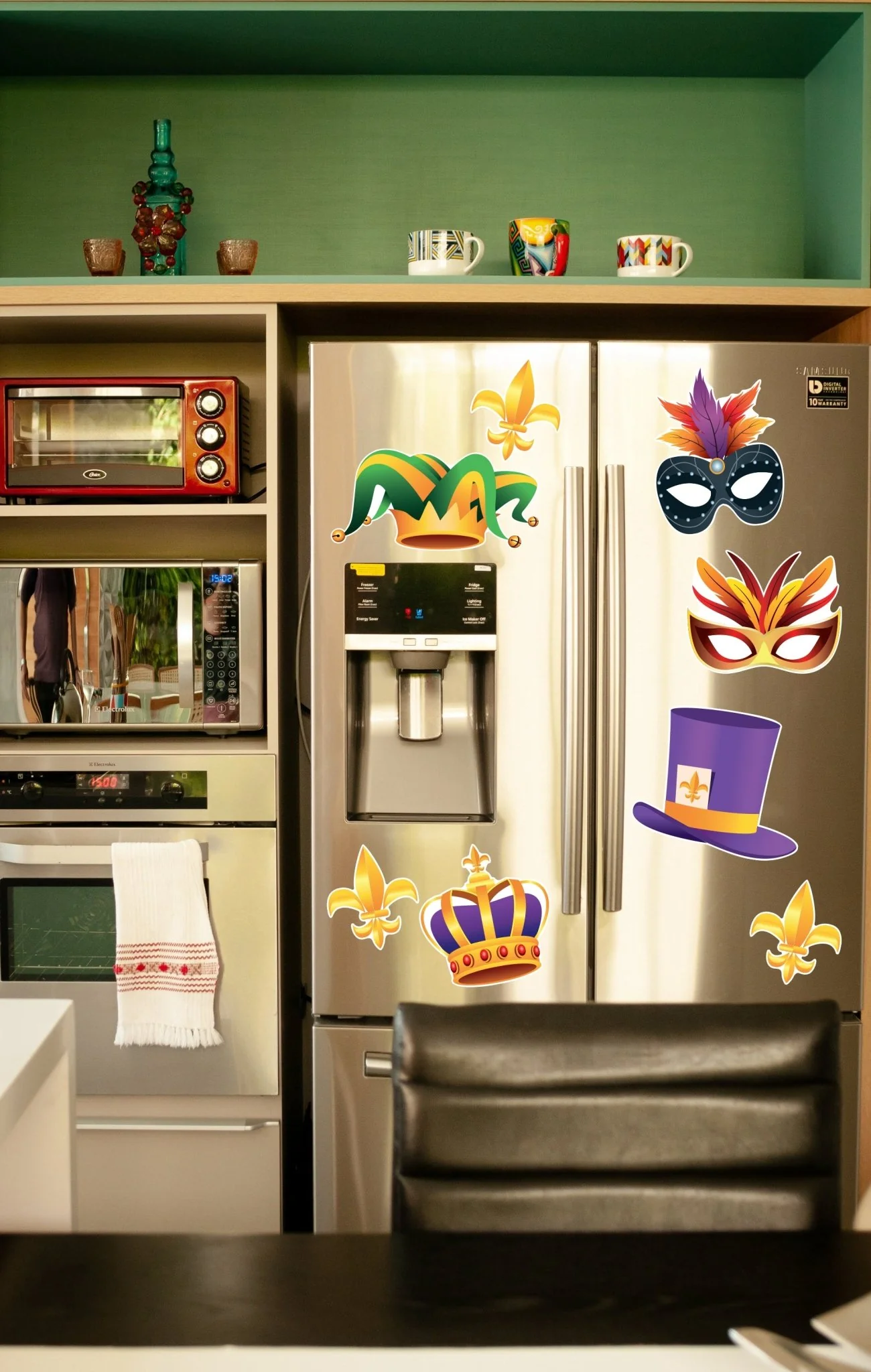 Mardi Gras & Accessories Garage Magnet - Image 3