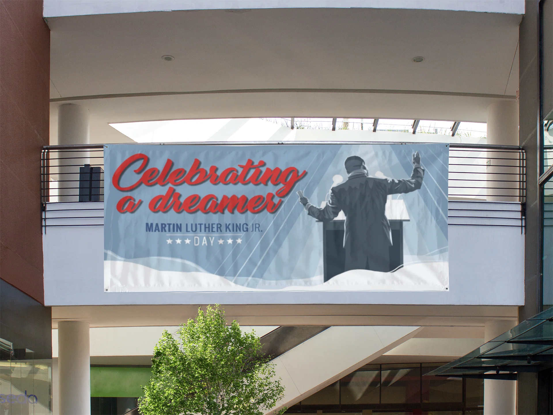 Celebrating a Dreamer Martin Luther King Day Banner