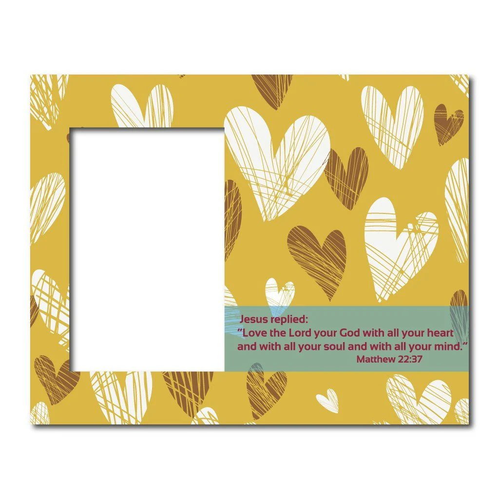 Matthew 22:37 Decorative Picture Frame - Image 2