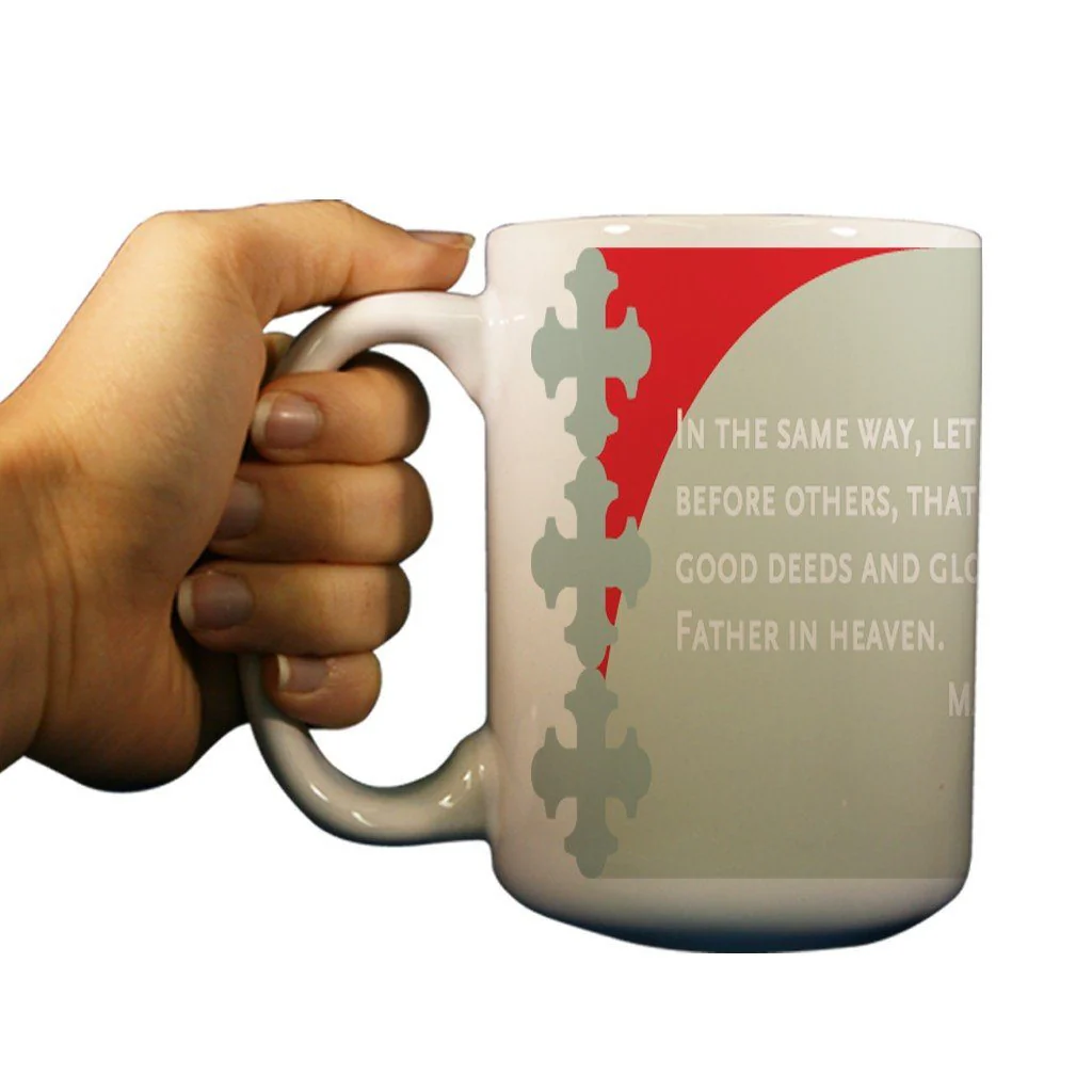 Matthew 5:16 Religious 15oz Coffee Mug
