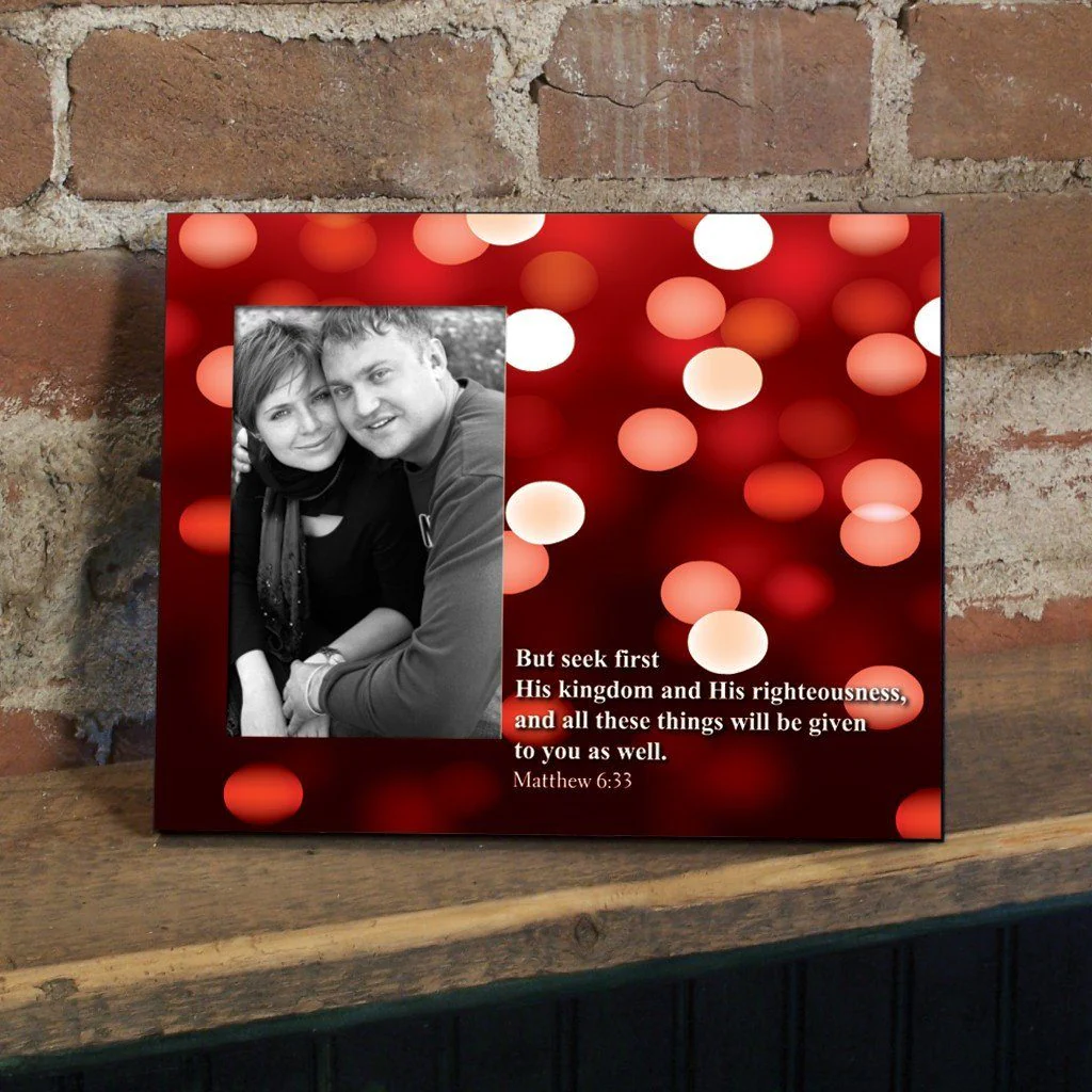 Matthew 6:33 Decorative Picture Frame