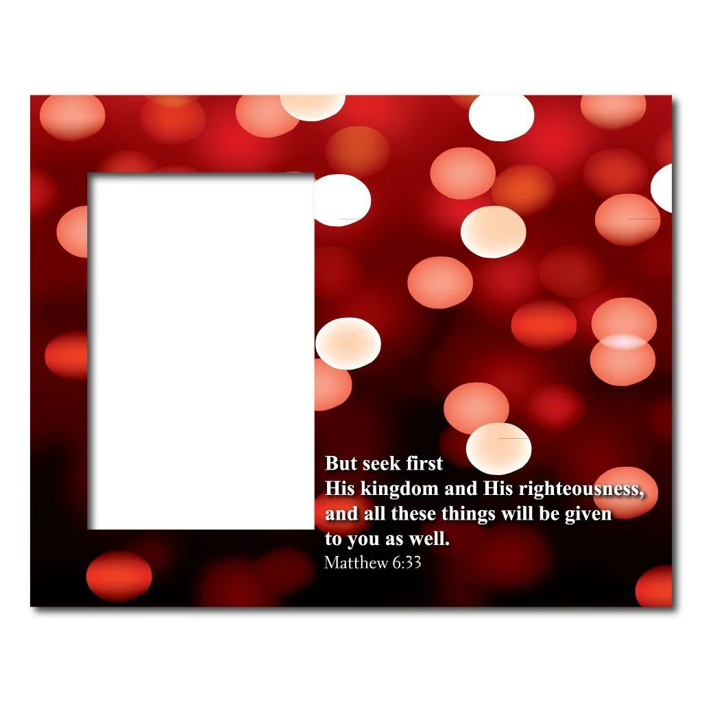 Matthew 6:33 Decorative Picture Frame - Image 2