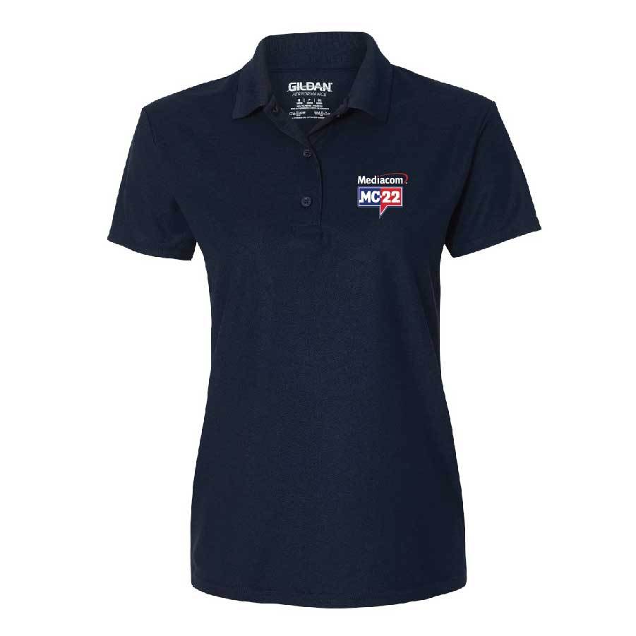 MC22 Ladies' Embroidered Performance® Double Pique Polo Shirt - Image 2