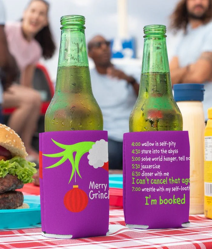 Merry Grinchmas Holiday Can Coolers Pack