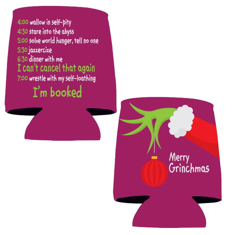Merry Grinchmas Holiday Can Coolers Pack - Image 2