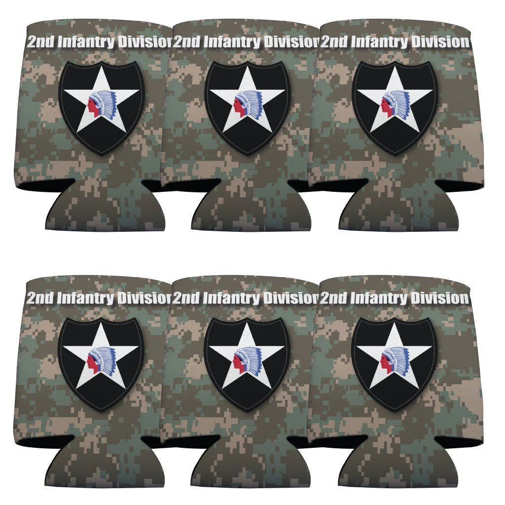 Military 2nd Infantry Division Can Cooler Set - Image 3