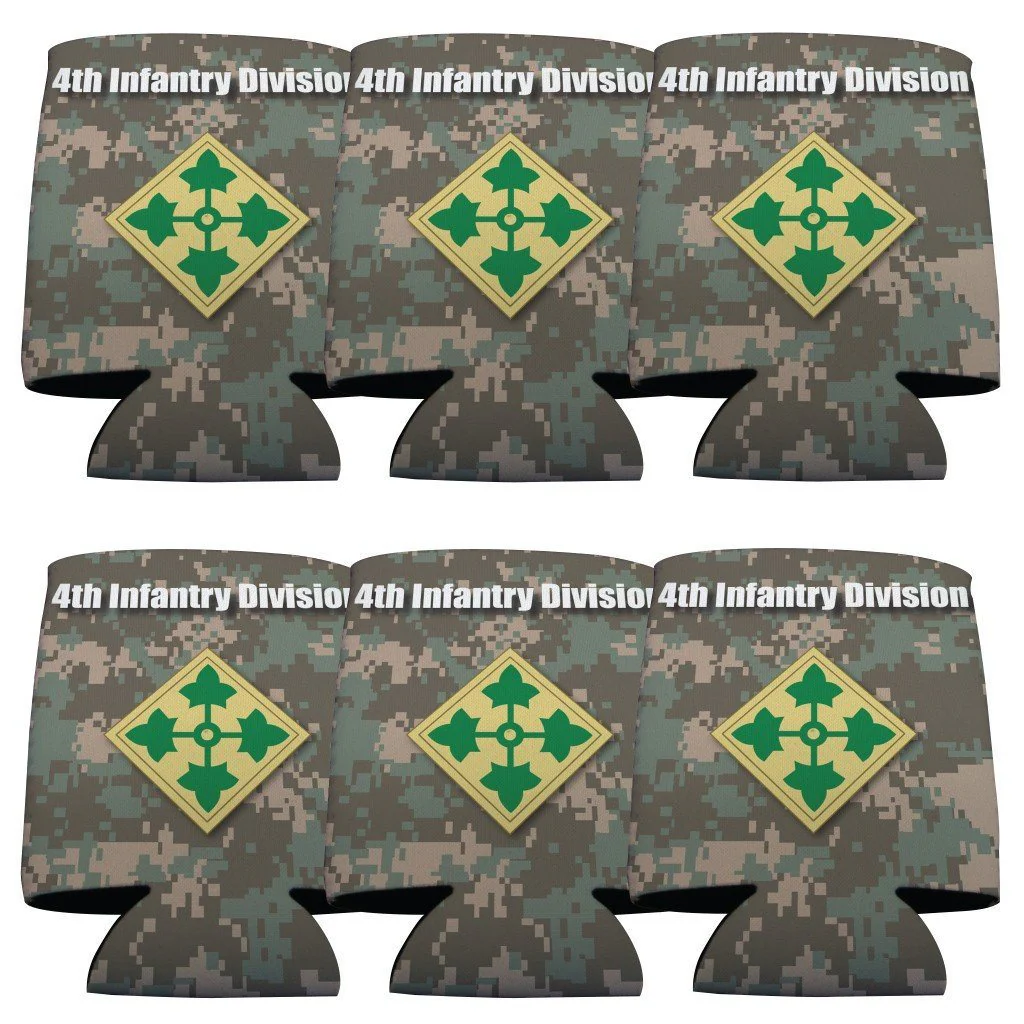 Military 4th Infantry Division Can Cooler Set - Image 3