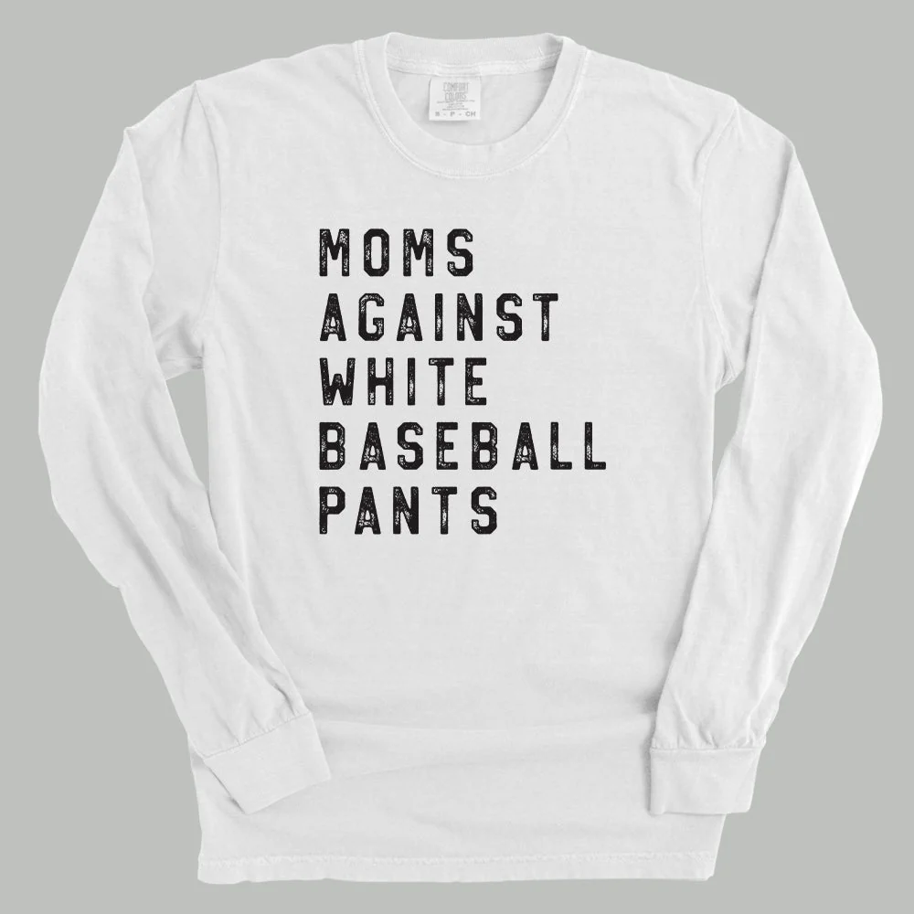 Moms Against White Baseball Pants - Image 8