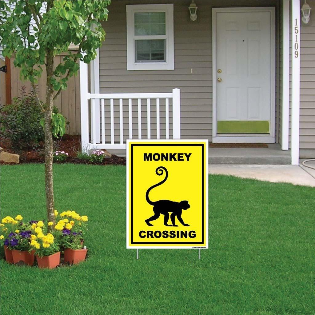 Monkey Crossing Sign or Sticker - Image 5