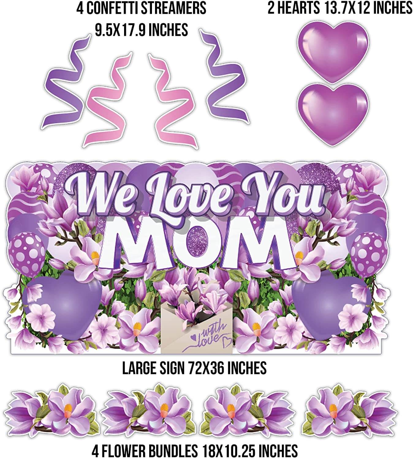 Mother's Day Oversized EZ Yard Cards | 11 pc set - Image 3