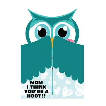 Giant 4-Foot Funny Owl Mother’s Day Card (36x48) with Envelope - Image 3