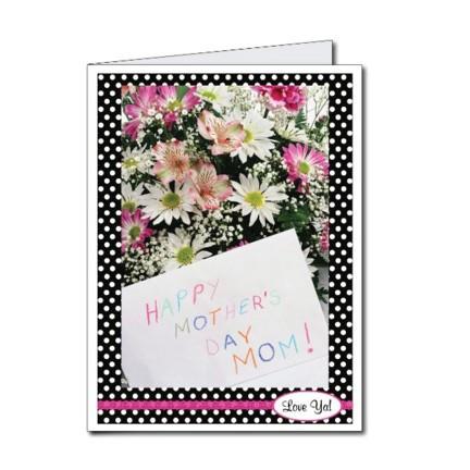 3' Giant Mother's Day Polka Dot Greeting Card - Image 2