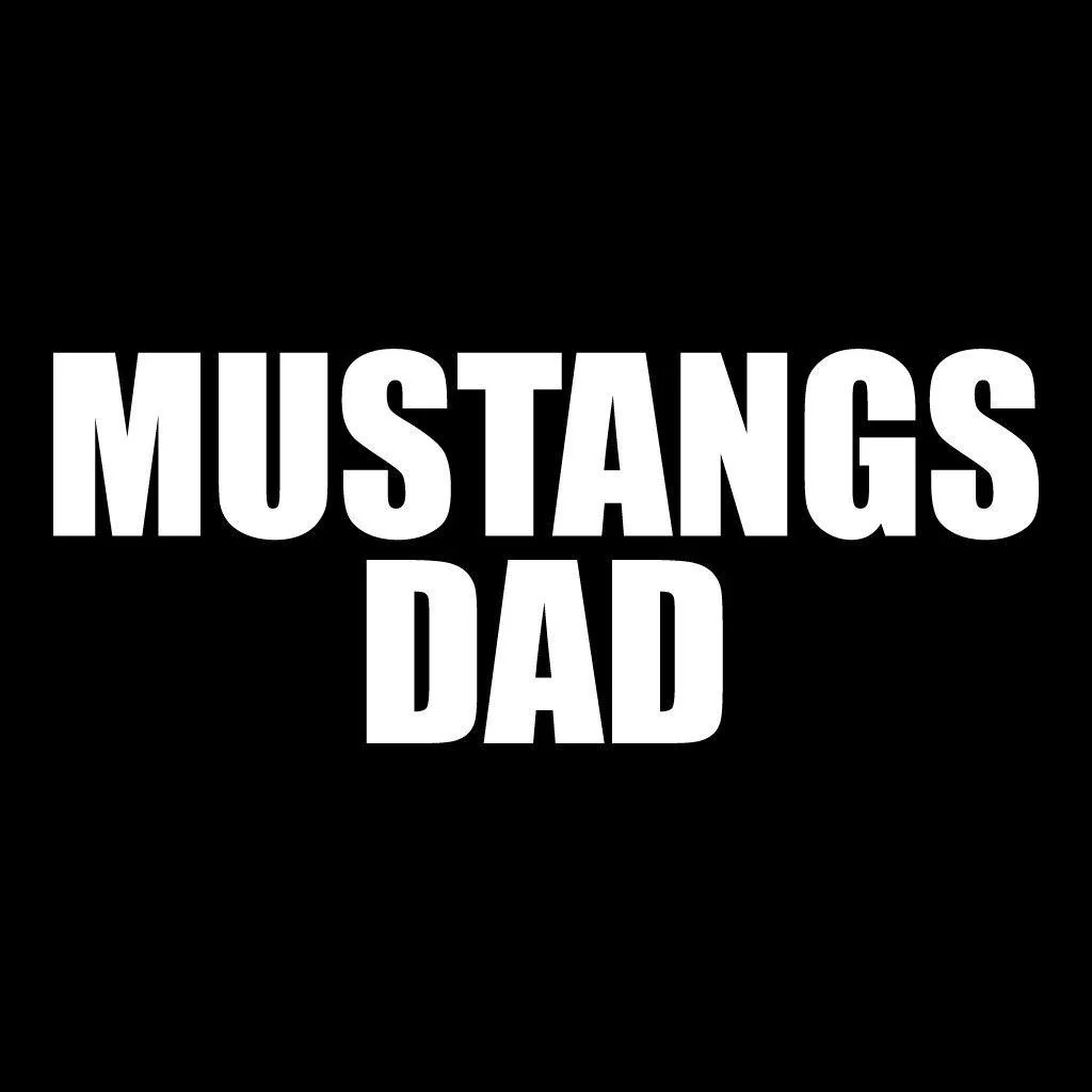 Mustangs Dad Black Folding Camping Chair - Image 2