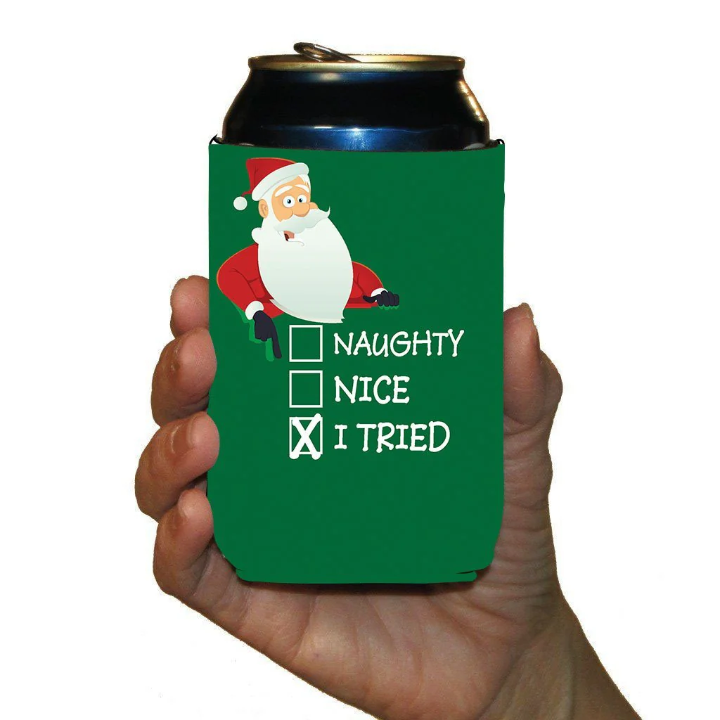 Naughty & Nice List Holiday Can Coolers Pack - Image 4