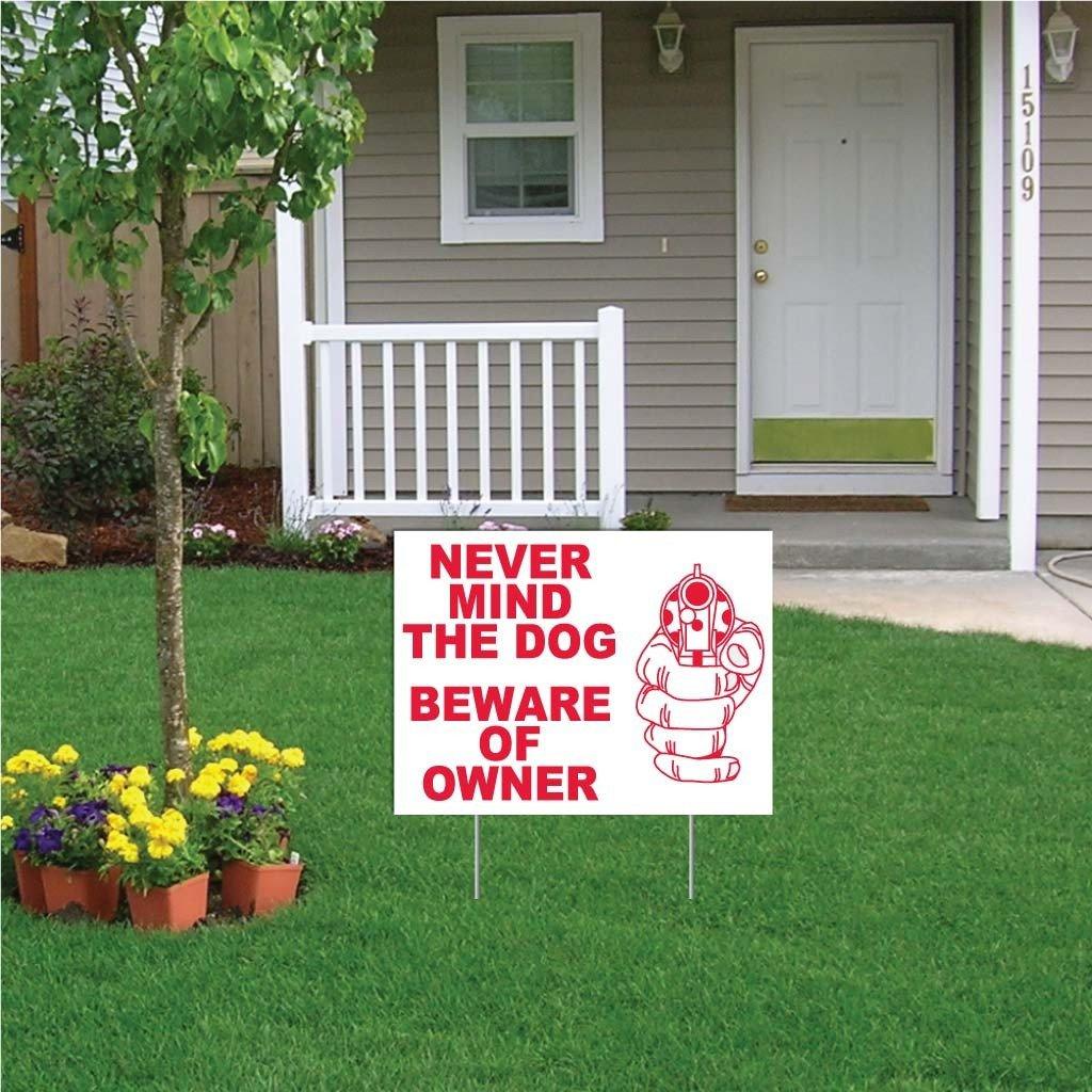 Never Mind the Dog, Beware of Owner Sign or Sticker - Image 3