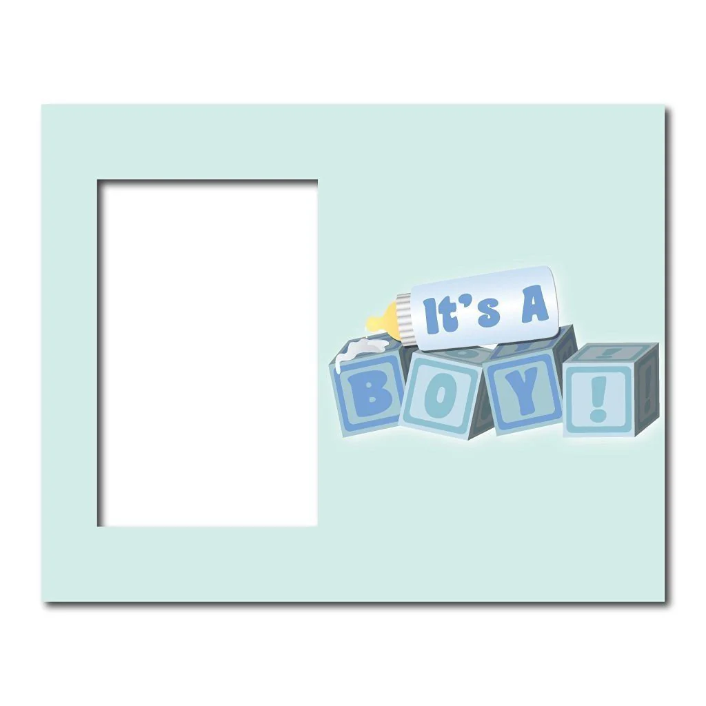 It's a Boy! Baby Blocks Picture Frame #4 - Image 2