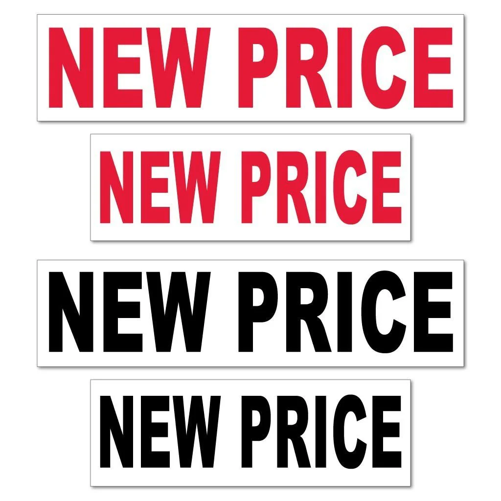 New Price Real Estate Yard Sign Rider Set - Image 3