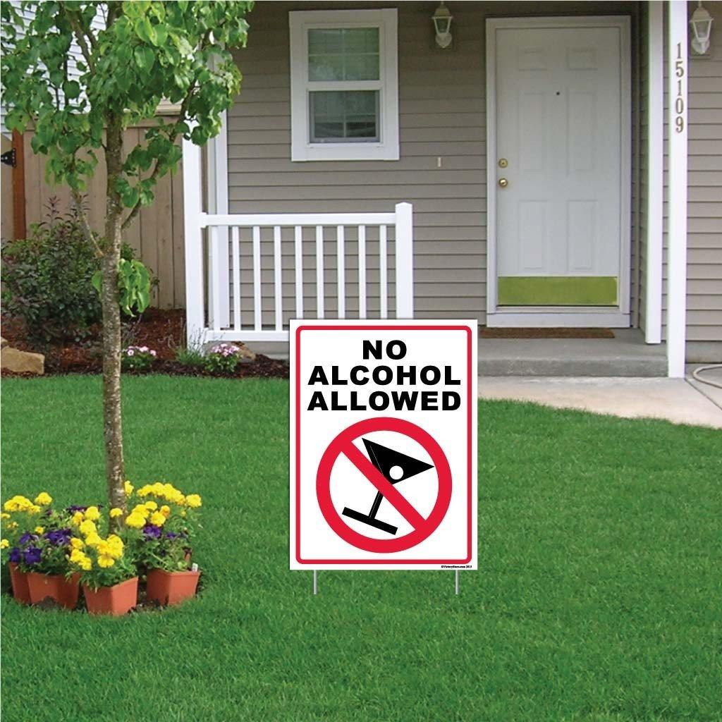 No Alcohol Allowed Sign or Sticker - Image 3