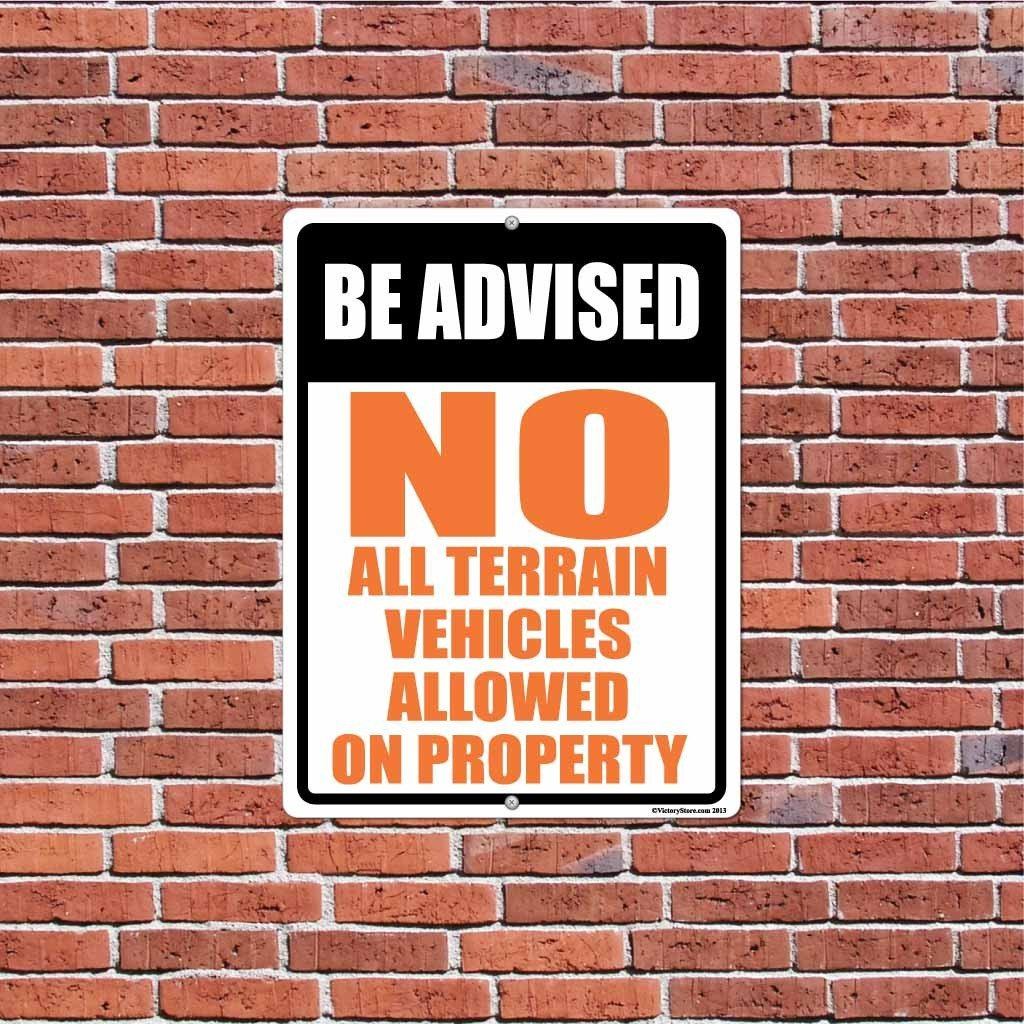 No All Terrain Vehicles Allowed on Property Sign or Sticker - Image 4