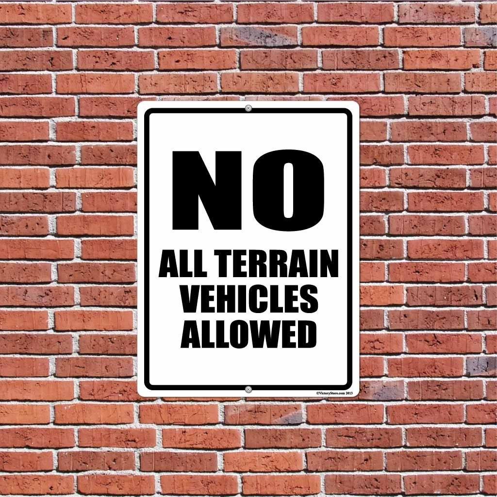 No All Terrain Vehicles Allowed on Property Sign or Sticker - Image 8
