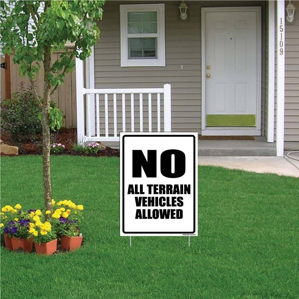 No All Terrain Vehicles Allowed on Property Sign or Sticker - Image 9