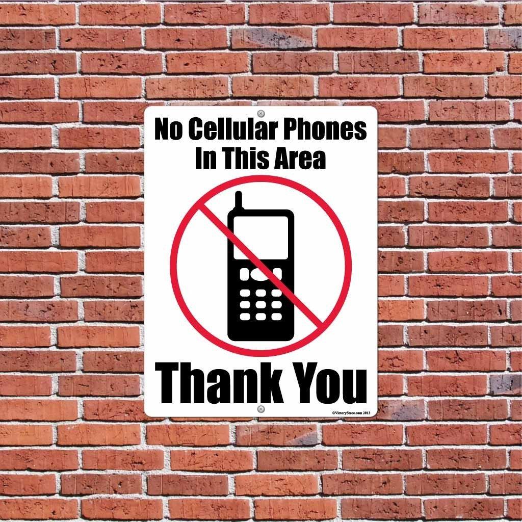 No Cellular Phone Zone Sign or Sticker - Image 10