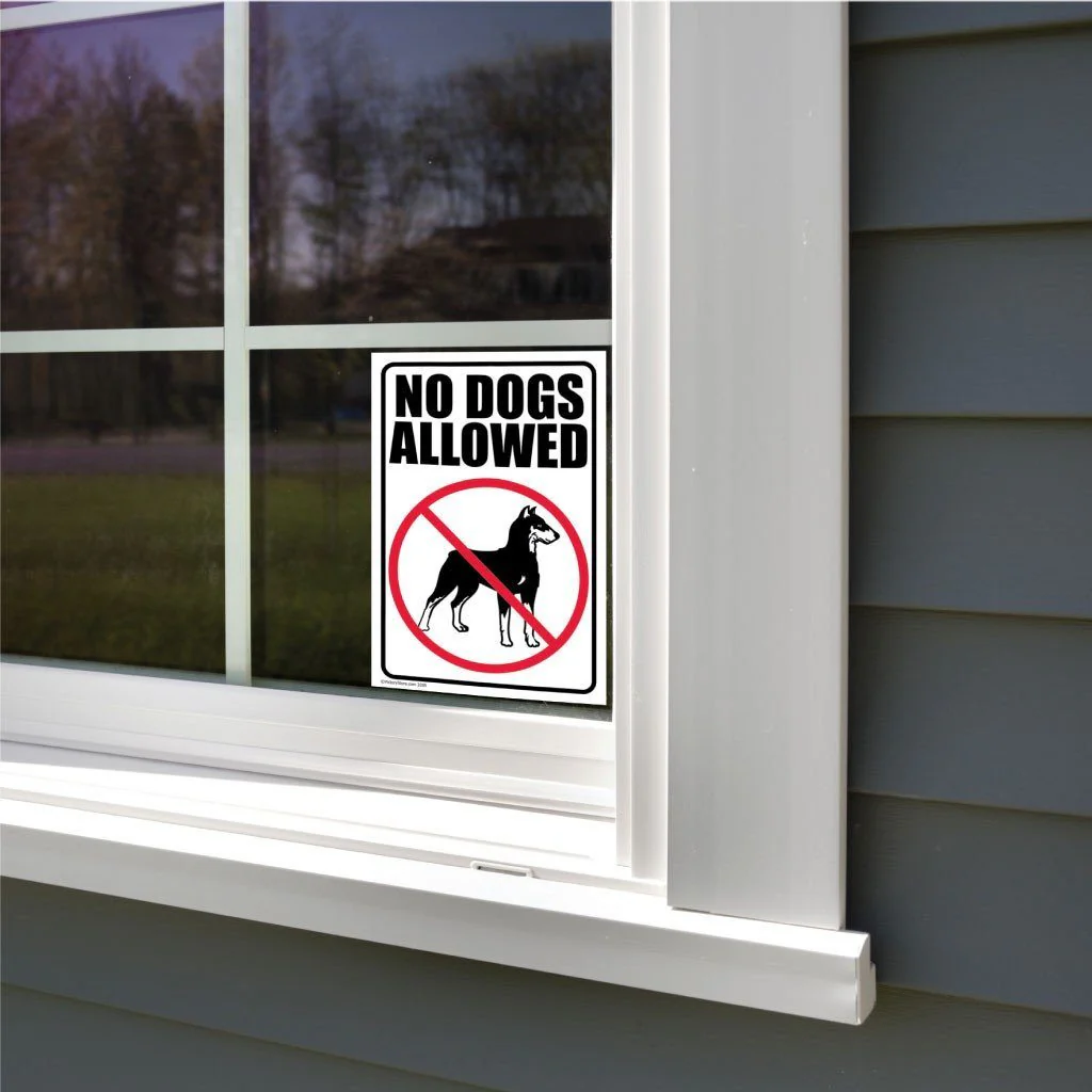 No Dogs Allowed Sign or Sticker - Image 7