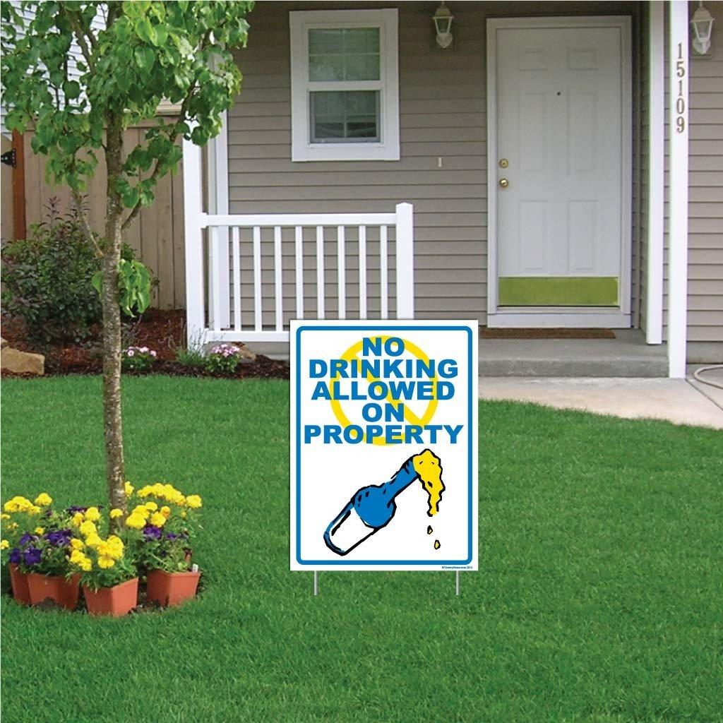 No Drinking Allowed on Property Sign or Sticker - Image 3