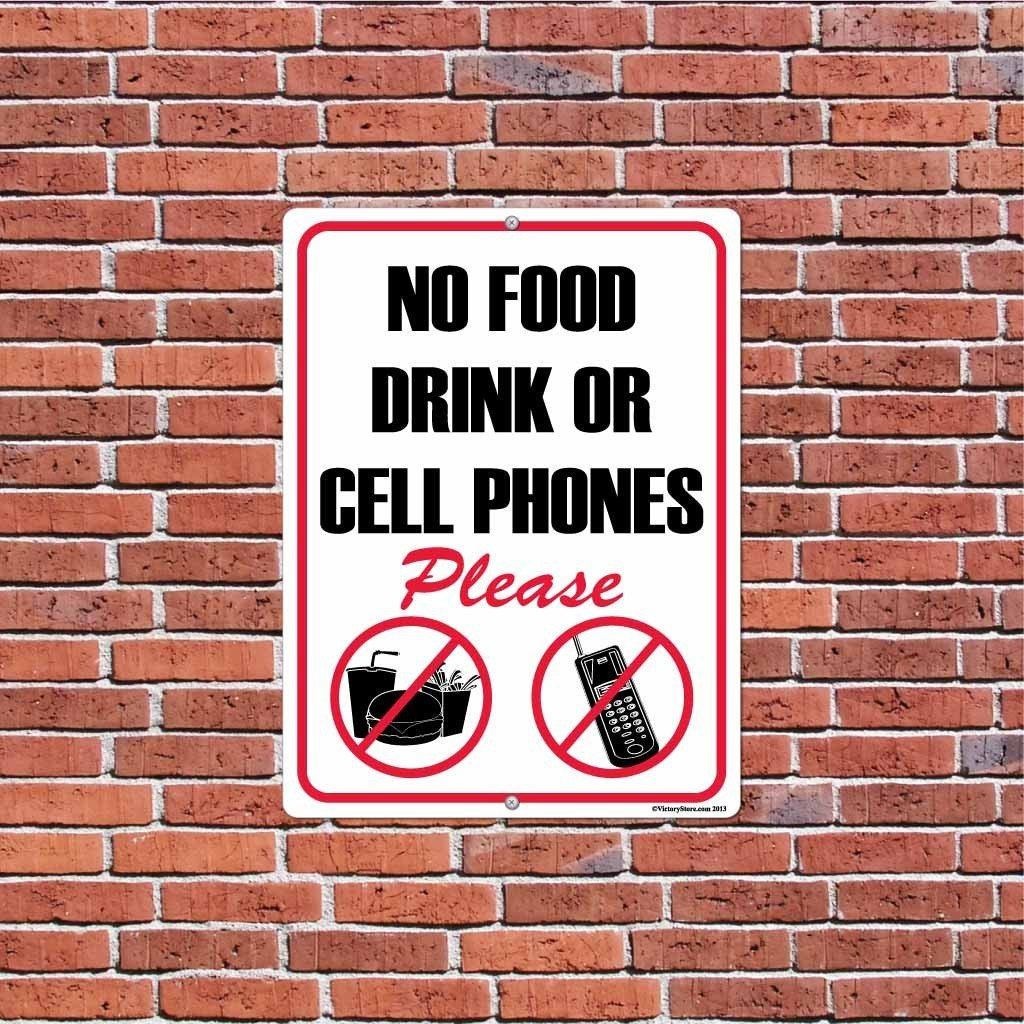 No Food Drink or Cellphones Please Sign or Sticker - Image 5