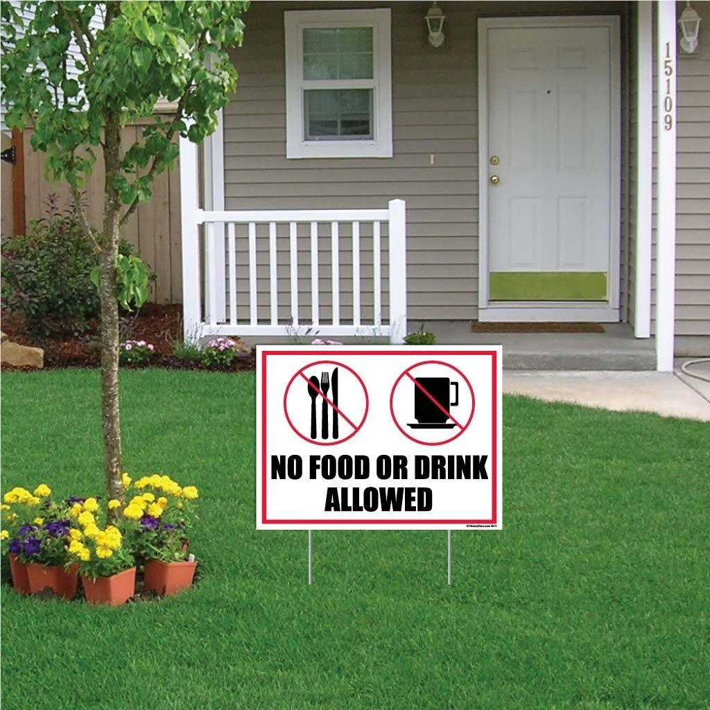 No Food or Drink Sign or Sticker - Image 3
