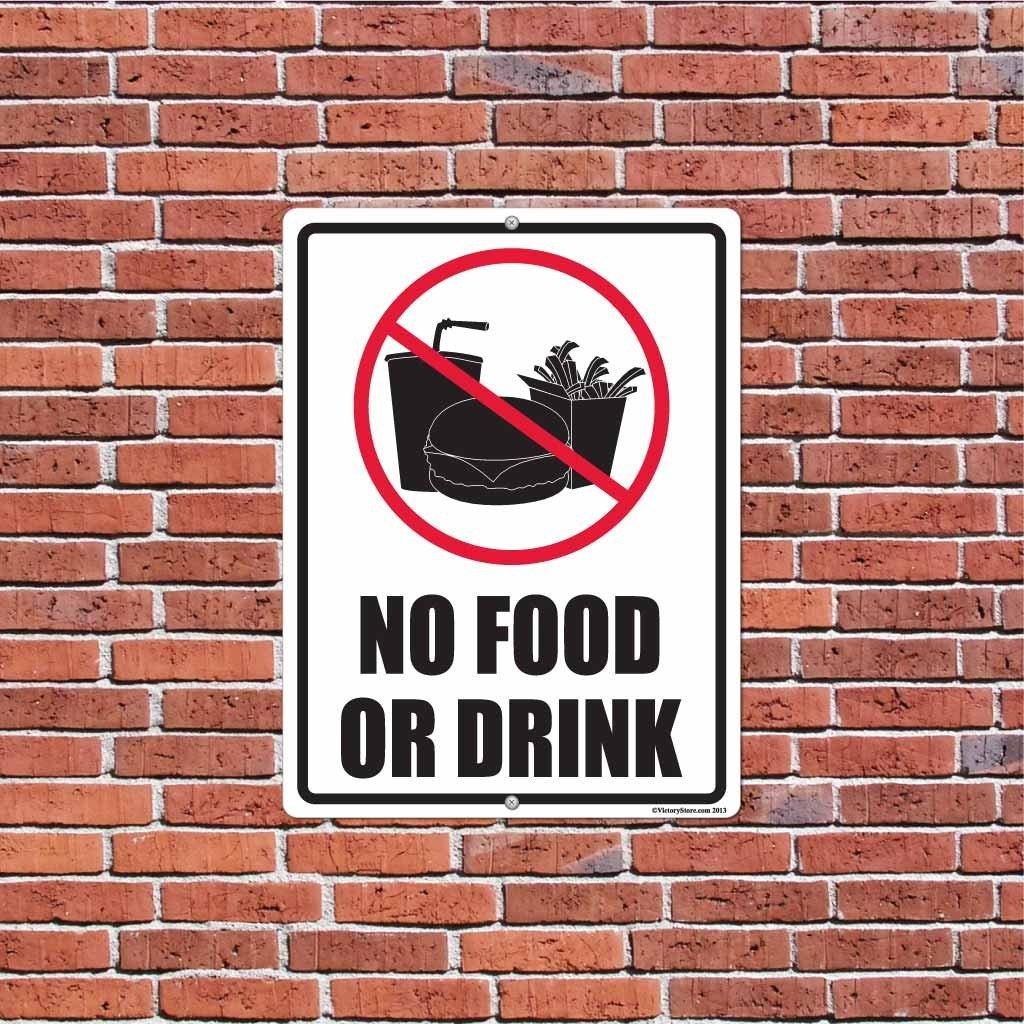 No Food or Drink Sign or Sticker - Image 7