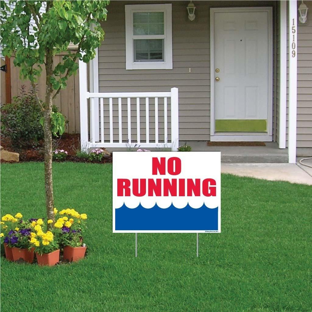 No Running Pool Sign or Sticker - Image 3